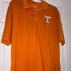 Hanes Men's Orange Polo Shirt
